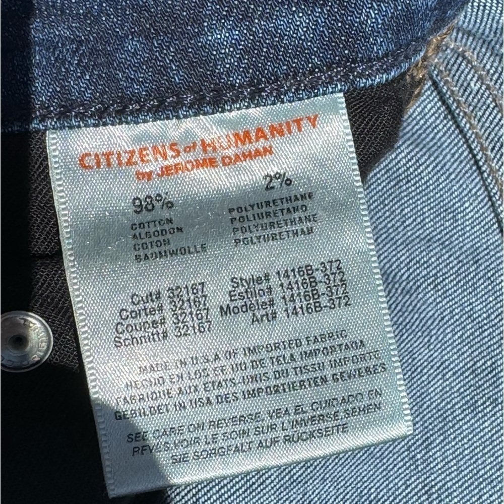 COH jeans size 27 Rocket high rise skinny Icon citizens of humanity dark wash - Picture 10 of 11